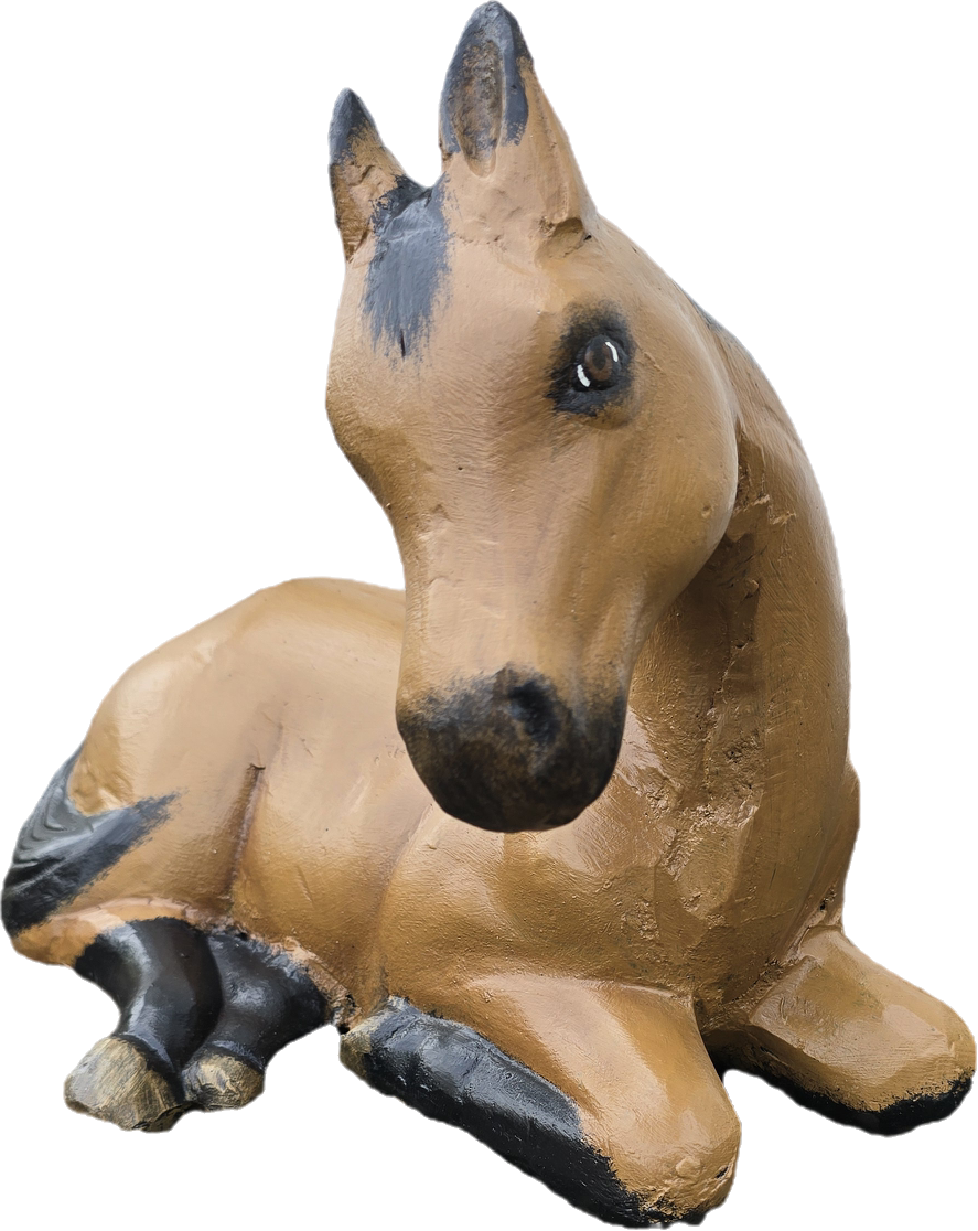 Laying Down Horse 17"