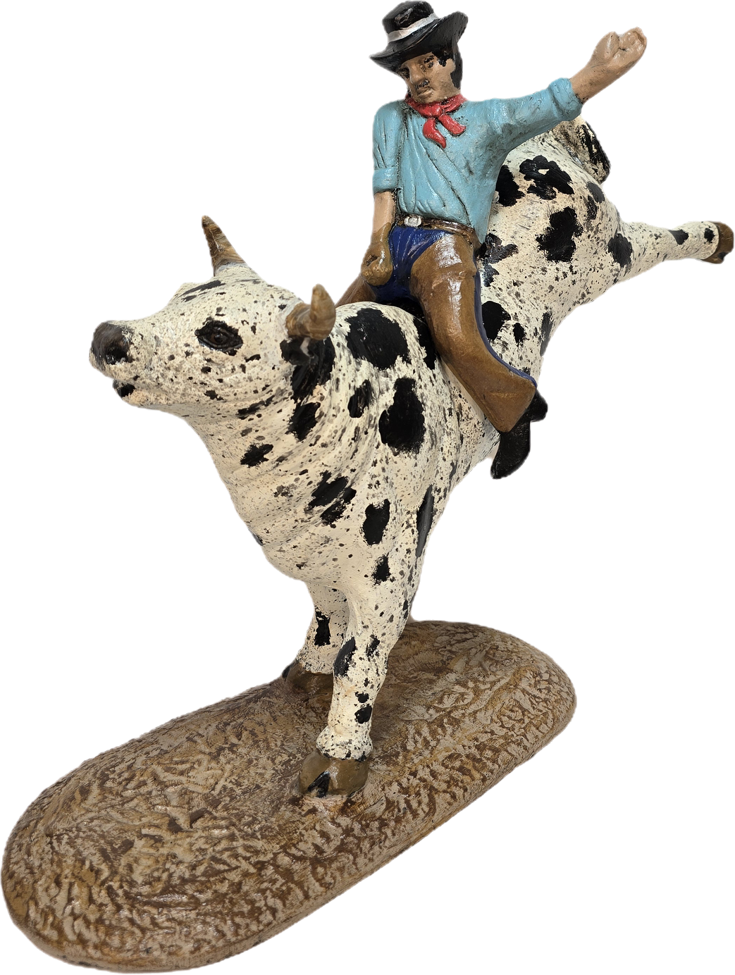 Desktop Bucking Bull w/Rider
