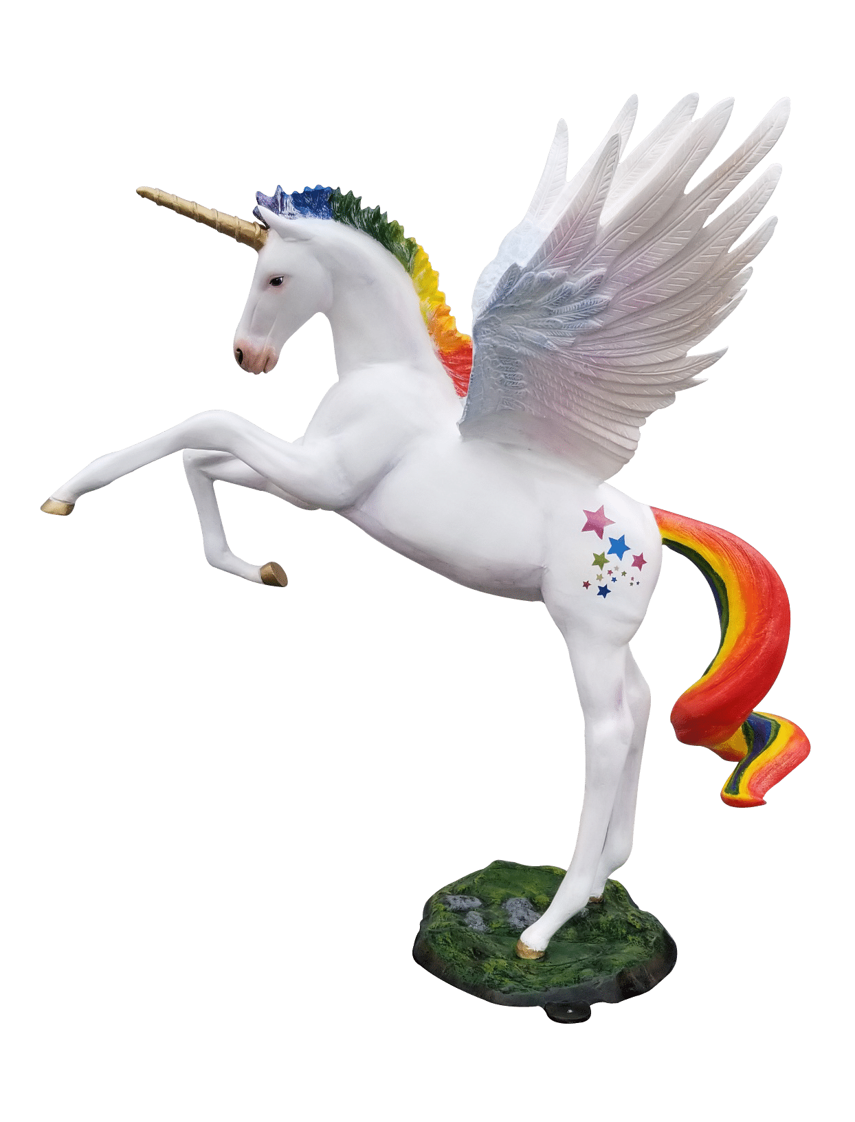 Rearing Unicorn with Wings - Backyard Buddies