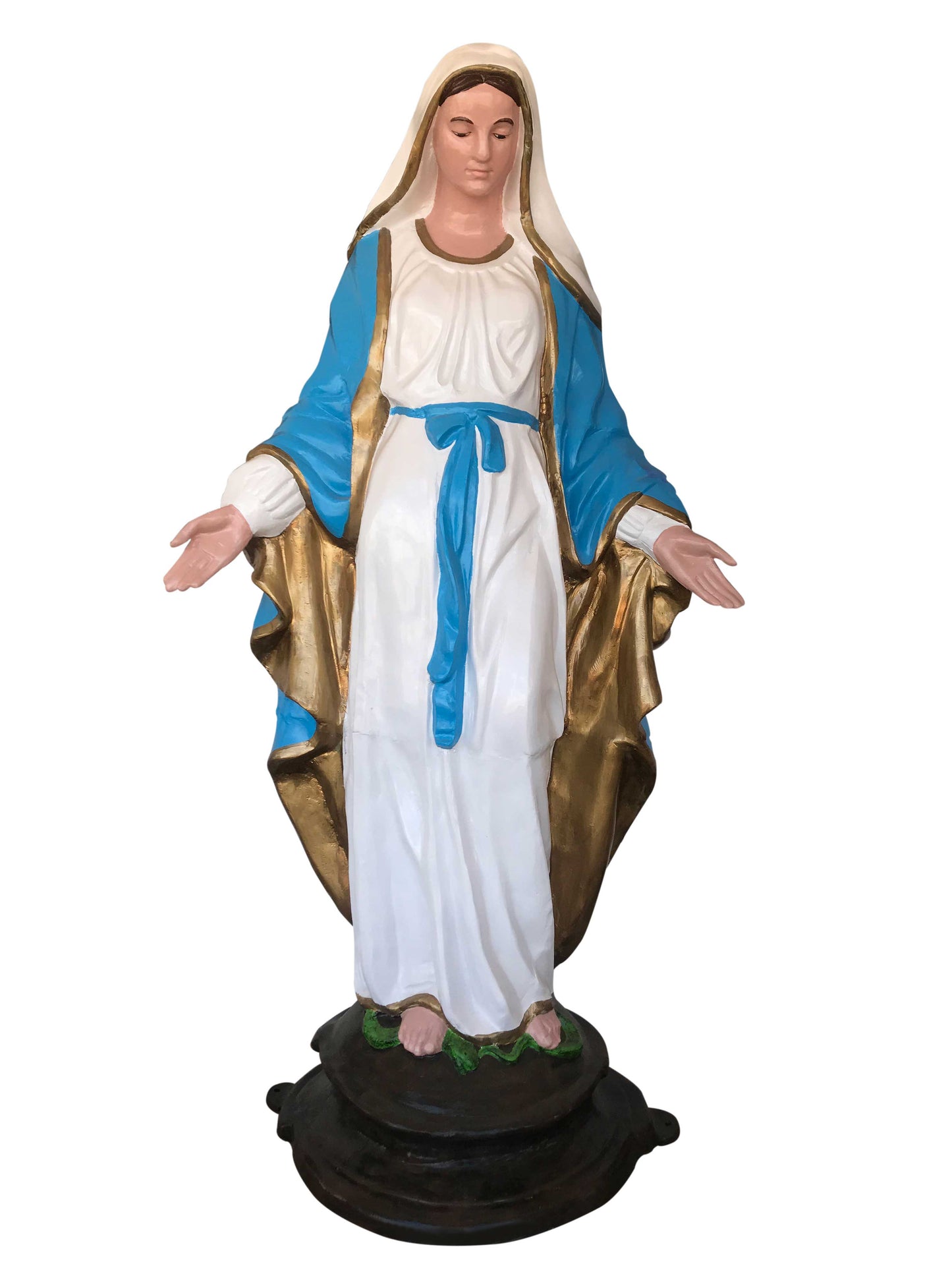 7' Virgin Mary with Gold - Backyard Buddies
