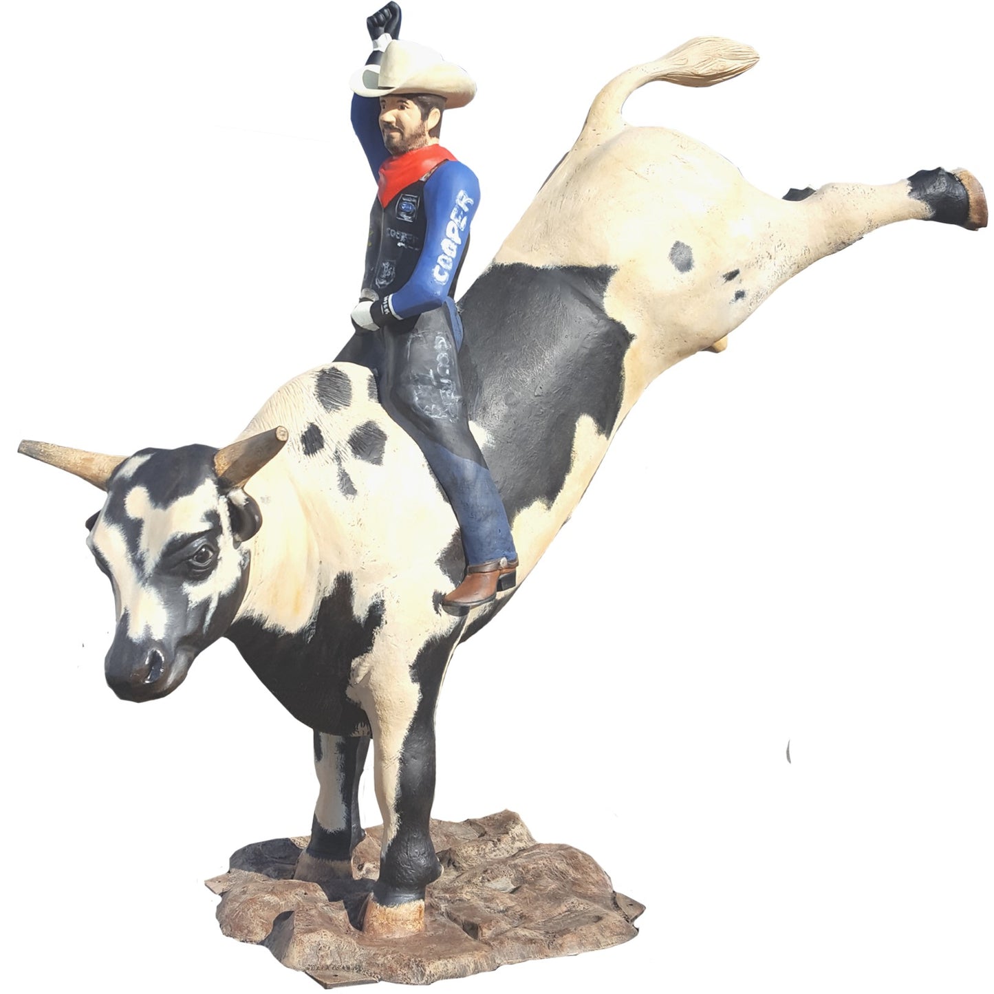 Bucking Bull and Rider