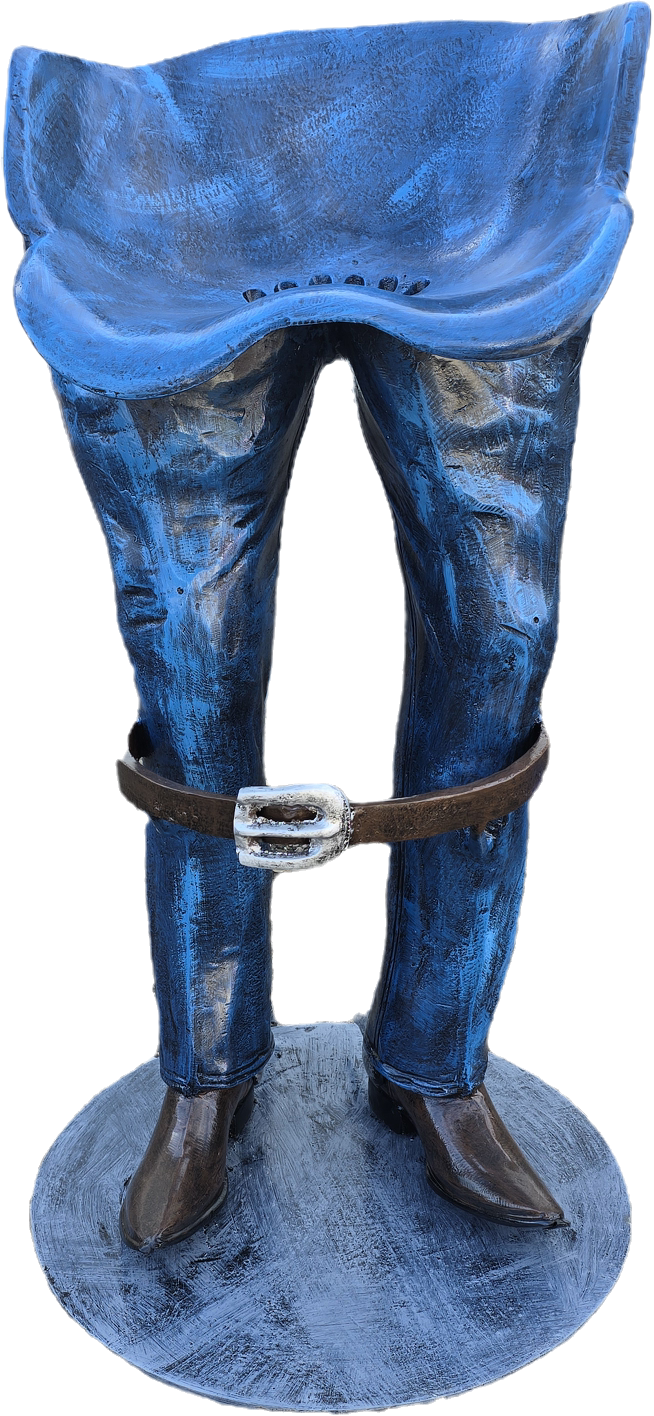 Cowboy Legs Barstool - Backyard Buddies