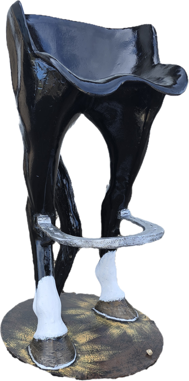 Horse Legs Barstool - Backyard Buddies