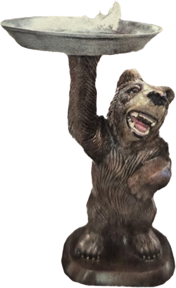 Bear Holding a Tray