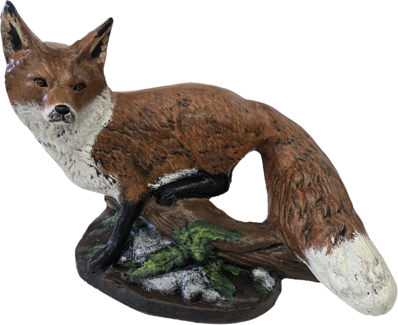 Fox Sitting on Log