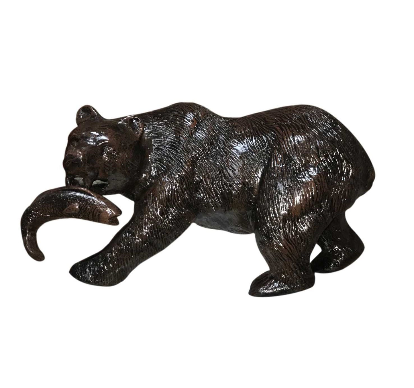 Desktop Bear with Fish - Backyard Buddies