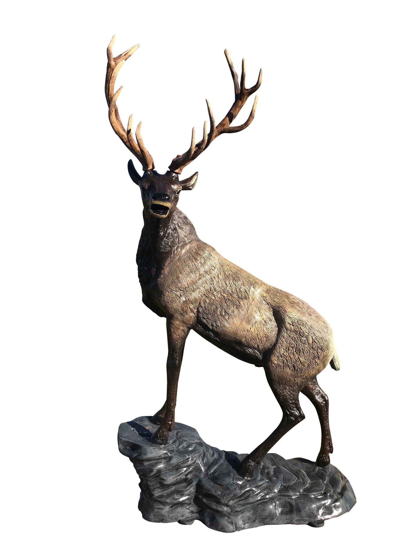 Elk on Rock Head Turning Left - Backyard Buddies