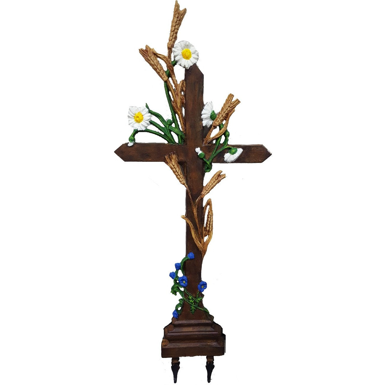 Flower Cross with Ground Spikes
