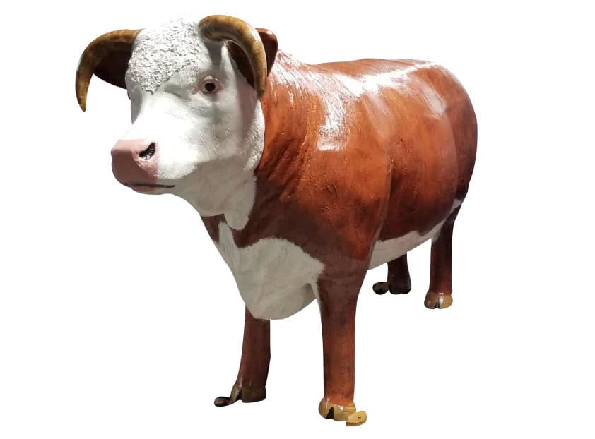 Hereford Bull with Horns - Backyard Buddies