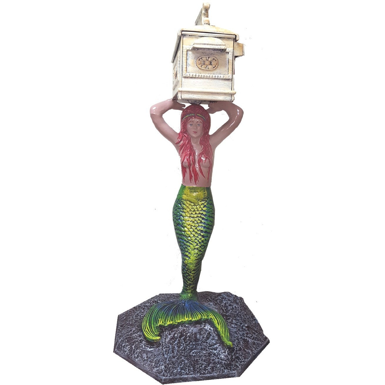 Mermaid Holding Mailbox