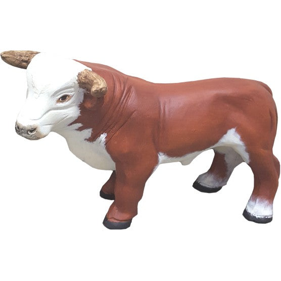 Mini Hereford Bull with Horns