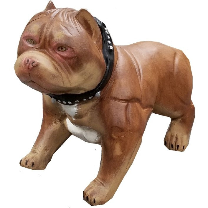 Pit Bull Dog with Spike Collar