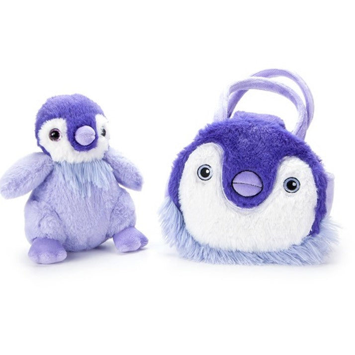 Purse & Plush Penguin Purple