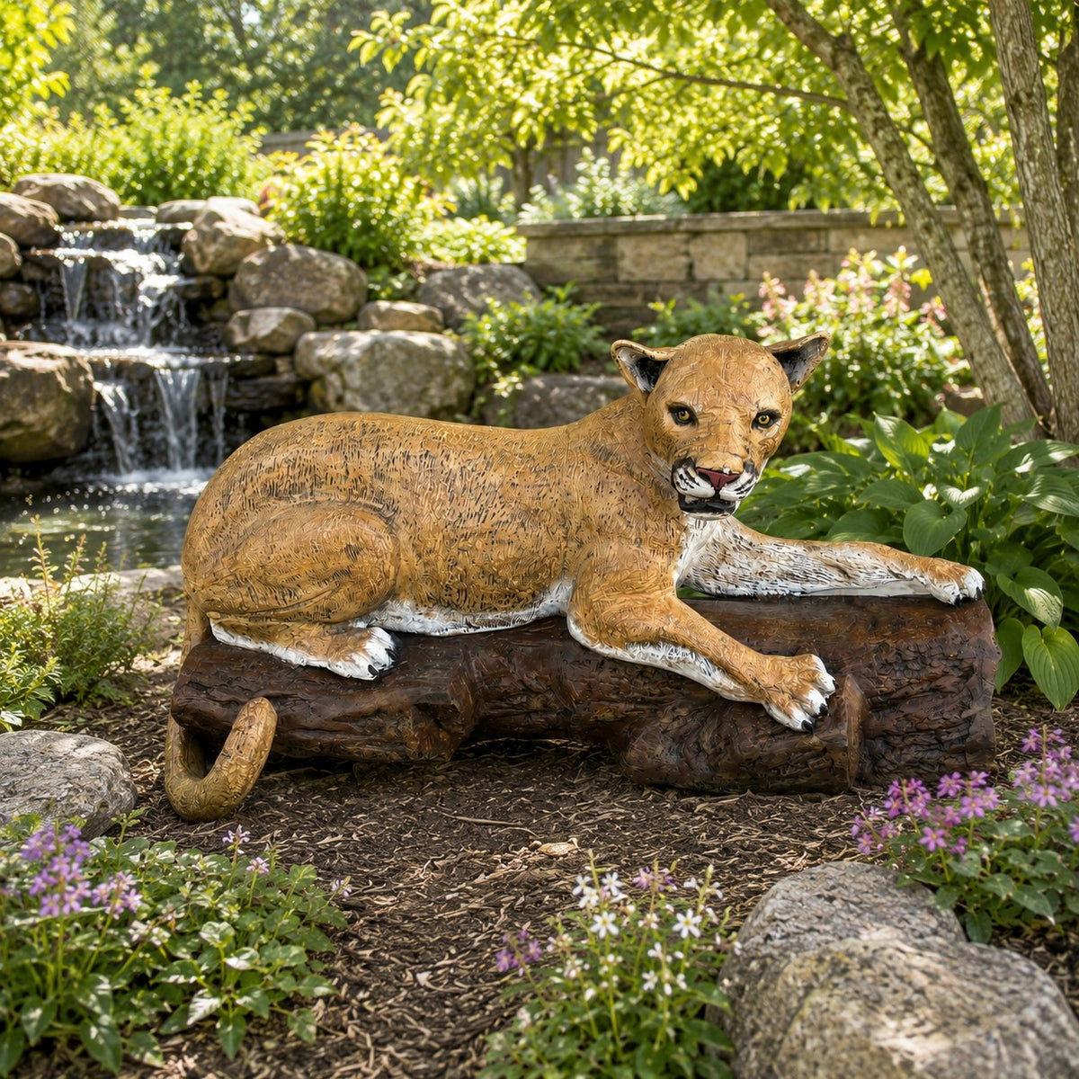 Cougar on Log