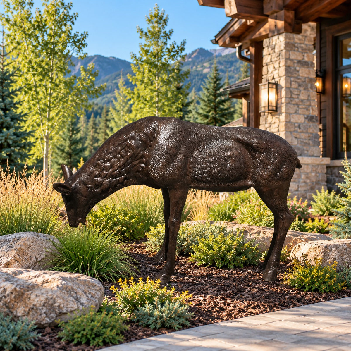 Grazing Cow Elk