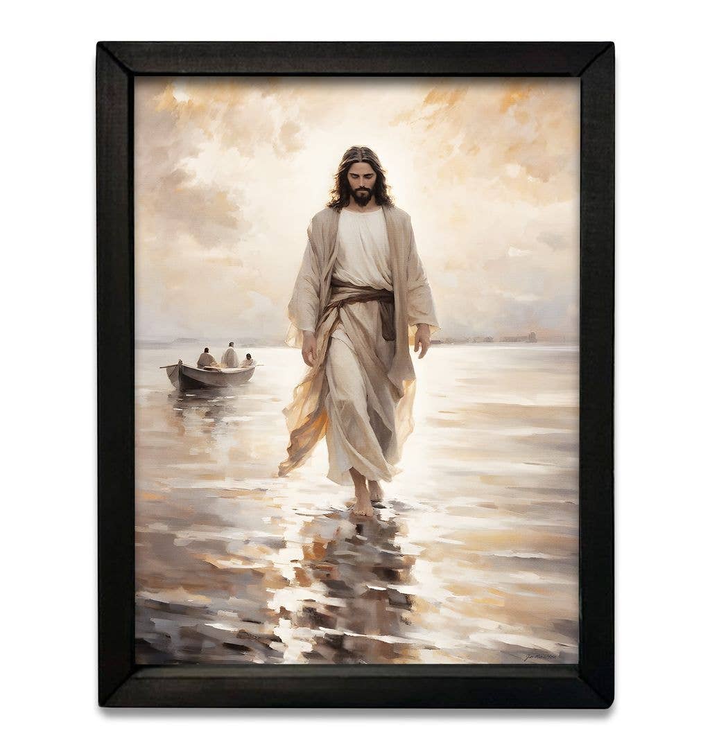 JO326 He Walked on Water Box Frame
