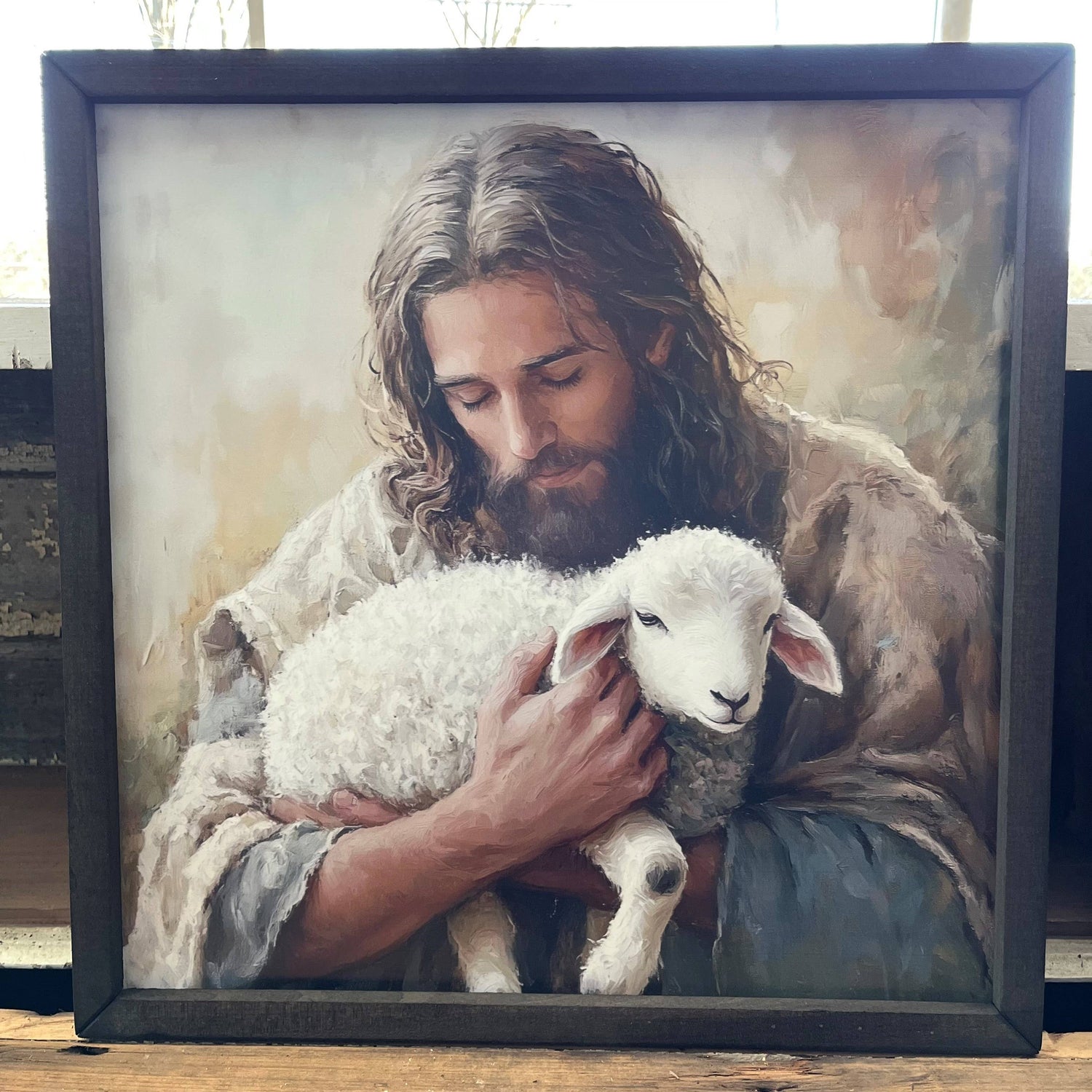 HMK294 Lamb of God Box Frame - Backyard Buddies