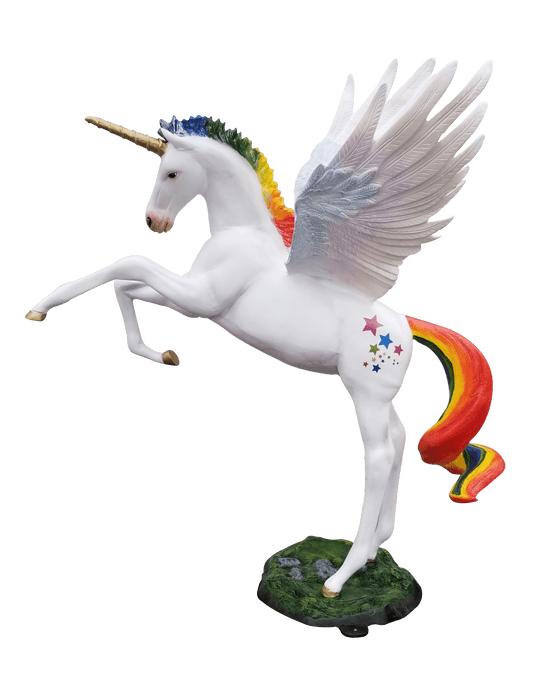 Rearing Unicorn with Wings