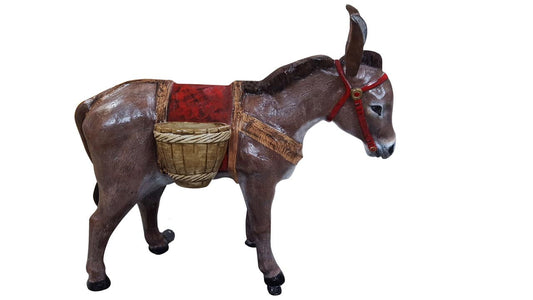 Burro/Donkey with Baskets (Red)