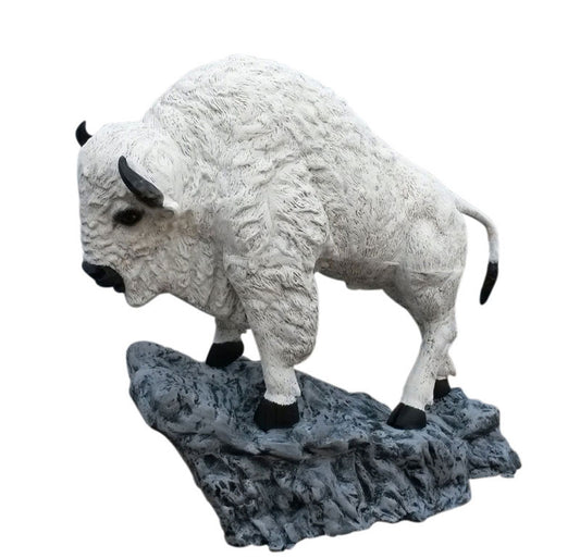 Buffalo on Rock (White or Custom Color)