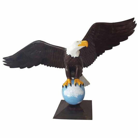 10' Large Flying Eagle on Ball