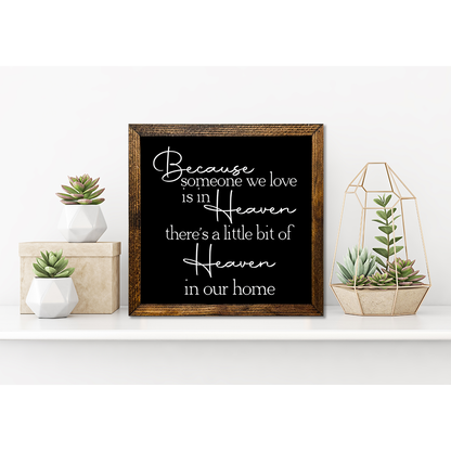 TIMBERLAND FRAME BECAUSE SOMEONE WE LOVE IS IN HEAVEN - Backyard Buddies