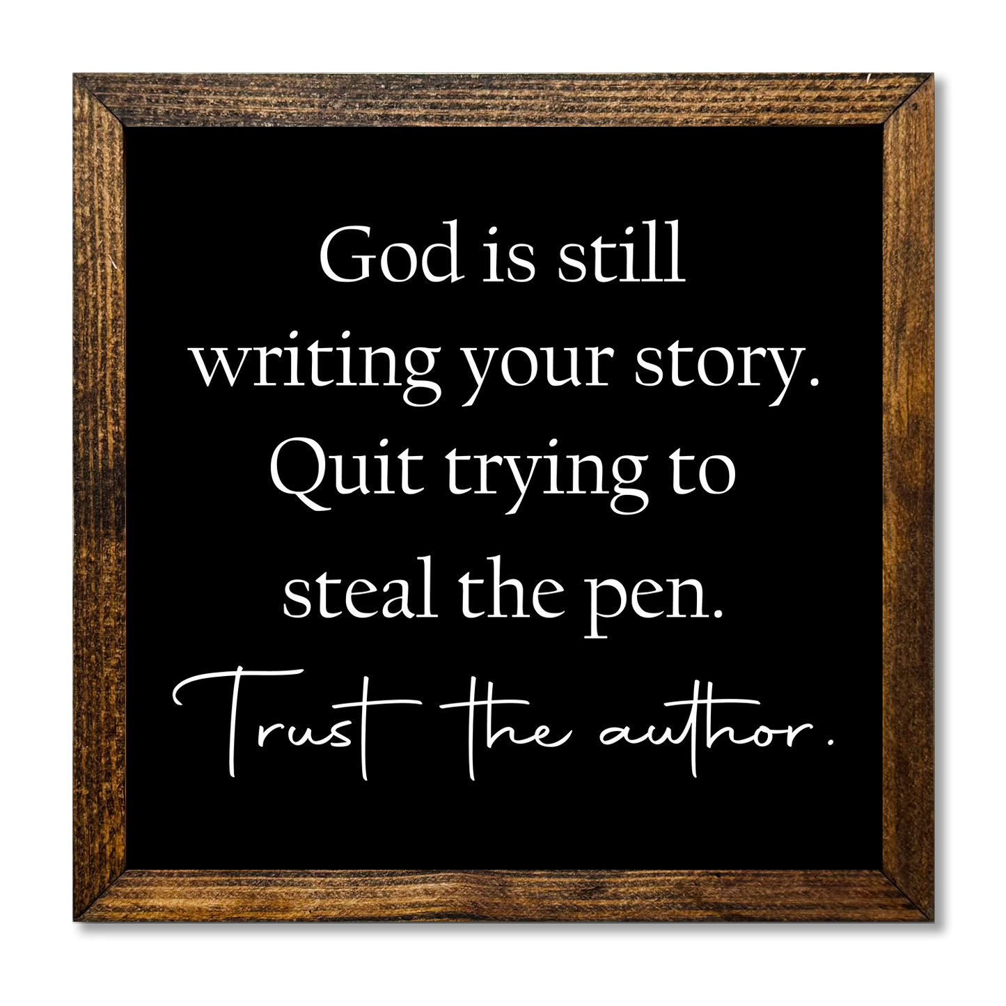 TIMBERLAND FRAME GOD IS STILL WRITING YOUR STORY - Backyard Buddies