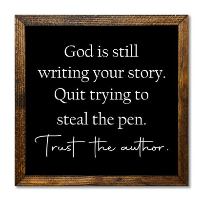 TIMBERLAND FRAME GOD IS STILL WRITING YOUR STORY - Backyard Buddies
