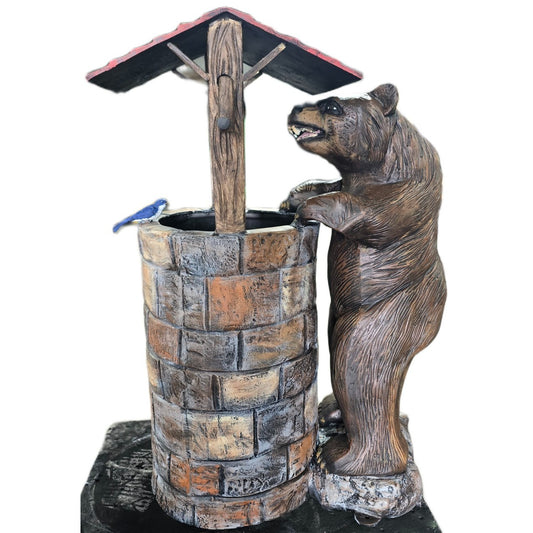 4' Bear with Wishing Well