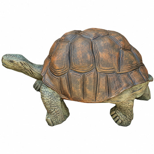 Cast aluminum 53-inch turtle for yards and gardens