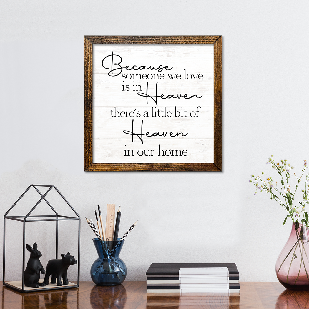 TIMBERLAND FRAME BECAUSE SOMEONE WE LOVE IS IN HEAVEN WHITE - Backyard Buddies