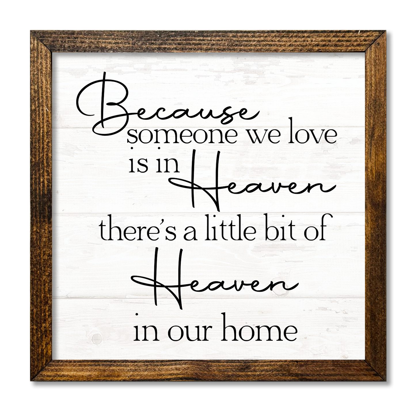 TIMBERLAND FRAME BECAUSE SOMEONE WE LOVE IS IN HEAVEN WHITE - Backyard Buddies