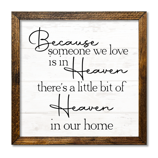 TIMBERLAND FRAME BECAUSE SOMEONE WE LOVE IS IN HEAVEN WHITE - Backyard Buddies