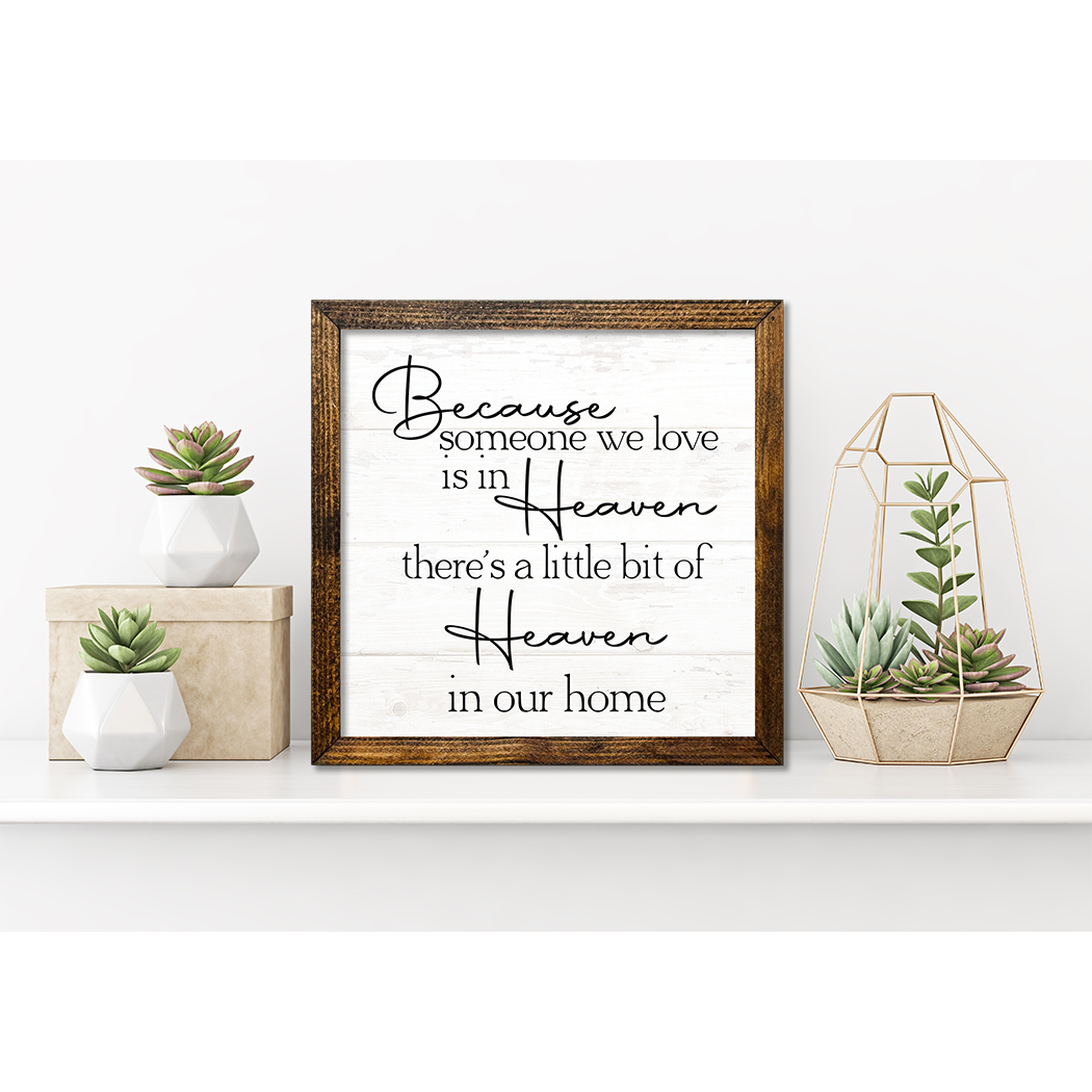 TIMBERLAND FRAME BECAUSE SOMEONE WE LOVE IS IN HEAVEN WHITE - Backyard Buddies