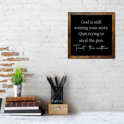 TIMBERLAND FRAME GOD IS STILL WRITING YOUR STORY - Backyard Buddies
