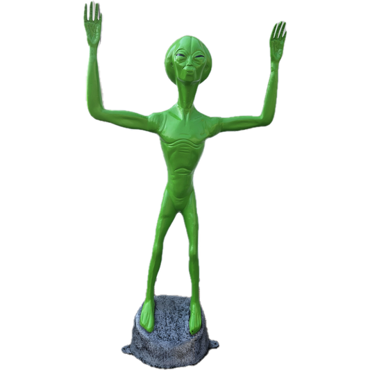 Alien with Hands Up