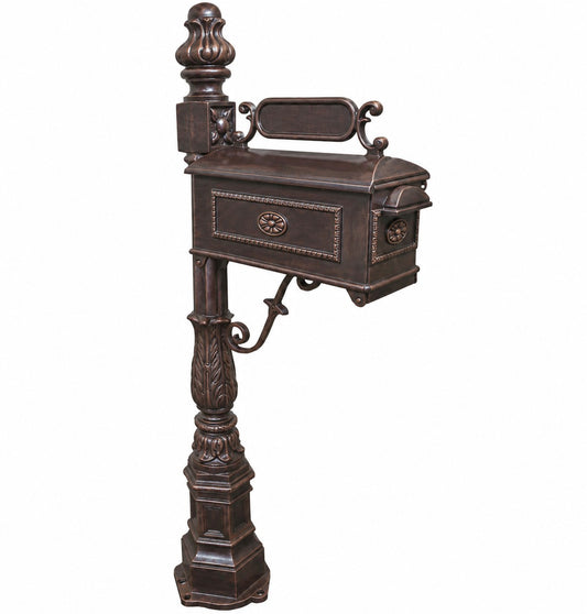 Cast aluminum Barcelona mailbox