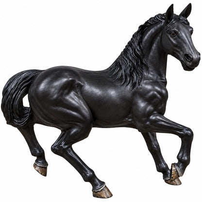 cast aluminum stallion horse for residential or commercial spaces