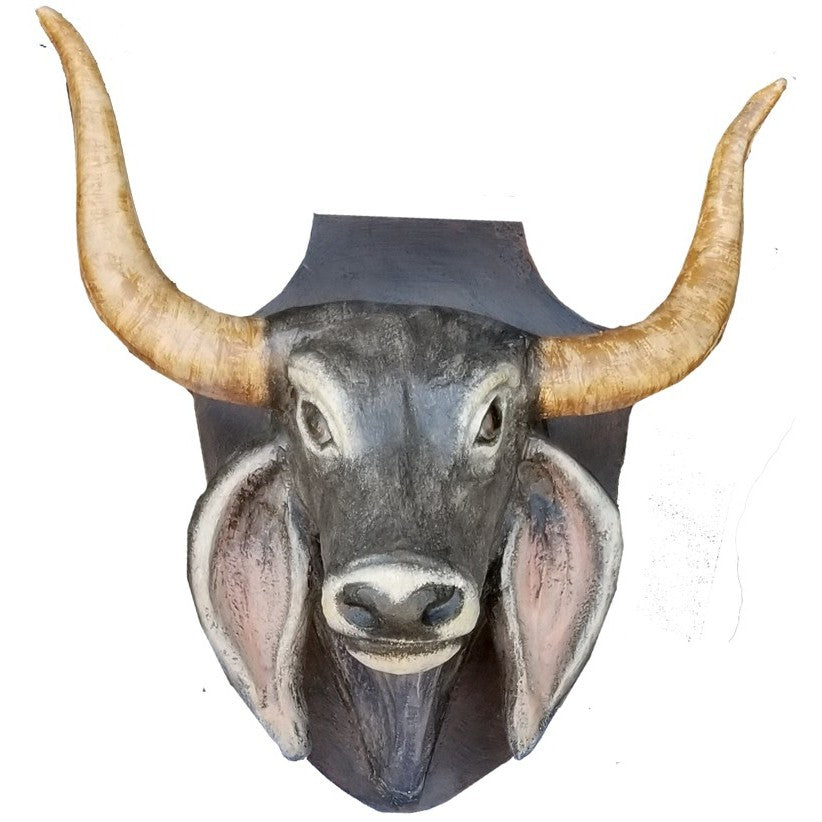Brahma Bull Long Ears Wall Mount