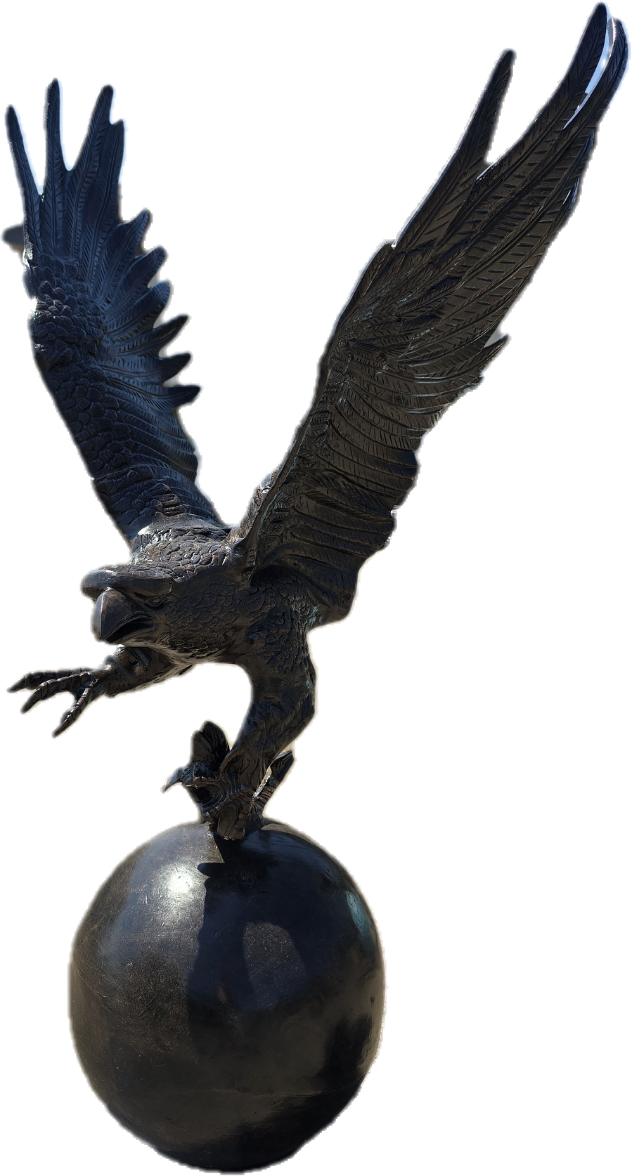 Eagle with Fish on Ball