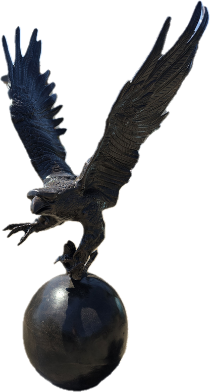 Eagle with Fish on Ball