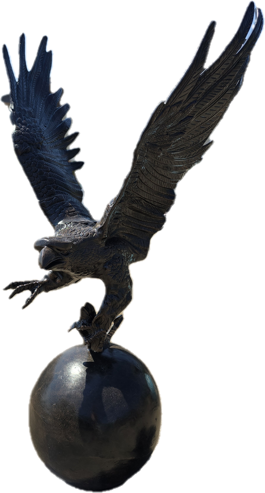 Eagle with Fish on Ball