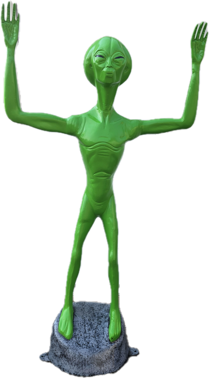 Alien with Hands Up