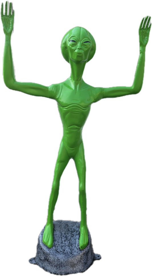 Alien with Hands Up