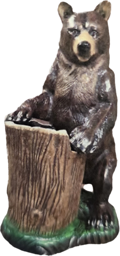 Bear with Stump - Backyard Buddies