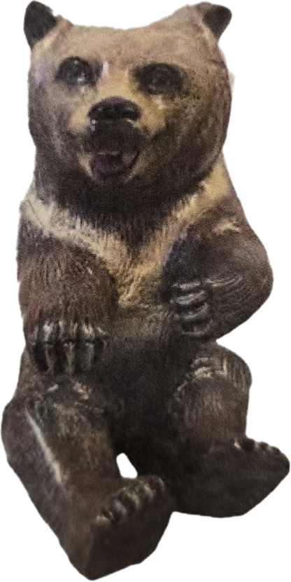 Sitting Bear Cub Right Paw Up - Backyard Buddies
