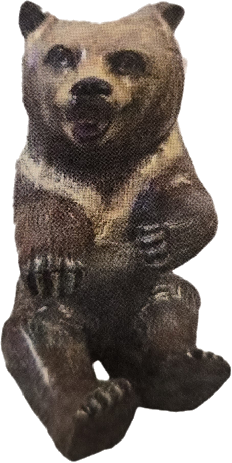 Sitting Bear Cub Right Paw Up