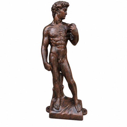 Cast aluminum statue of David for any indoor or outdoor decor