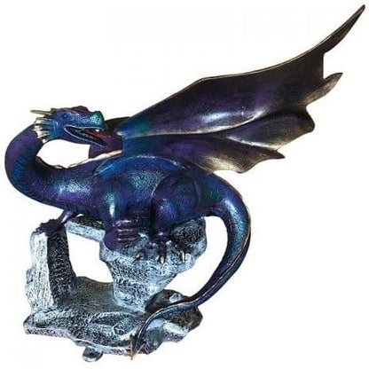 Winged Dragon on Rock (7.5' Tall)
