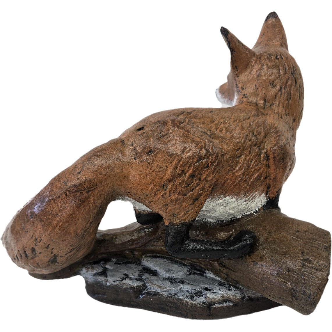 Fox Sitting on Log